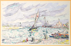 Ciboure, Saint-Jean-de-Luz, 1920 de Paul Signac