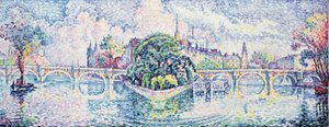 Le Jardin du Vert-Galant, c. 1928 de Paul Signac