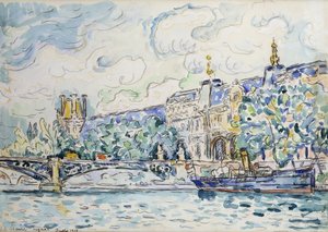 El Palacio del Louvre, 1910 de Paul Signac