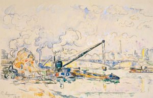 El Puente Mirabeau. La pila de arena de Paul Signac