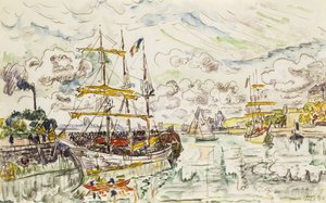 El Puerto de Saint-Malo, 1930 de Paul Signac
