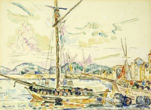 El puerto de Saint-Tropez de Paul Signac