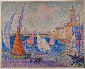 Le Quai, St. Tropez (óleo sobre lienzo)