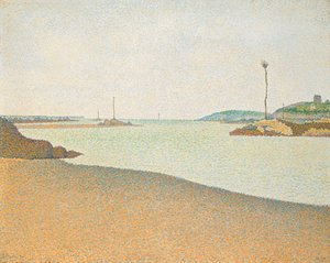 Las balizas, Saint-Briac, 1890 de Paul Signac