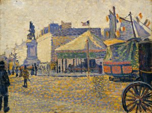 Place de Clichy, 1887 de Paul Signac