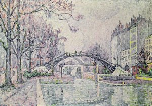 El Canal Saint-Martin, 1933 de Paul Signac