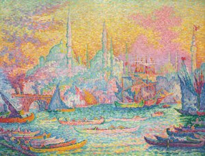 El Cuerno de Oro, Constantinopla, 1907 de Paul Signac