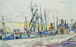 El puerto en Fecamp, 1930 de Paul Signac