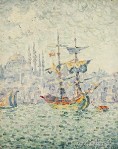 El puerto de Constantinopla, 1907 de Paul Signac