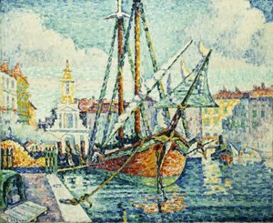 El puerto de St. Tropez, 1923 de Paul Signac