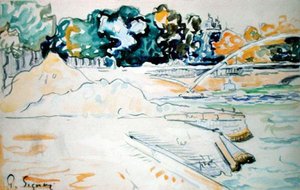 El Sena en París de Paul Signac