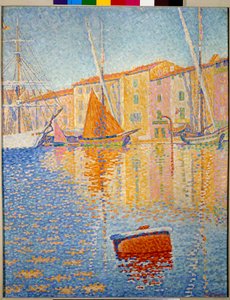 La boya roja (Saint Tropez) de Paul Signac