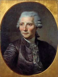 Retrato de hombre (anteriormente identificado como Pierre Augustin Caron de Beaumarchais (1732-1799). Pintura de Paul Constant Soyer (1823-1903) (del cuadro de Jean Baptiste Greuze), óleo sobre lienzo de Paul Soyer