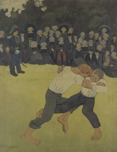 Lucha bretona, 1890-1891 de Paul Sérusier