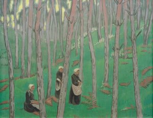 Recolector de setas en el bosque de Paul Sérusier