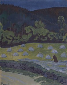 Haciendo heno a la luz de la luna de Paul Sérusier