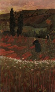 La cosecha de trigo sarraceno, 1899 de Paul Sérusier