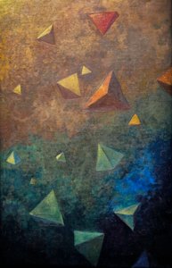 Tétrahedra, c.1910 (óleo sobre lienzo)