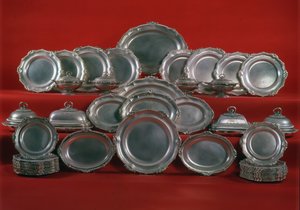 El Servicio Egremont, un servicio de cena de Jorge III (plata) de Paul Storr