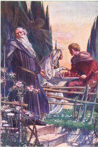 Dulce Señor, me engañas, ilustración de La Tempestad, 1908 de Paul Vincent Woodroffe