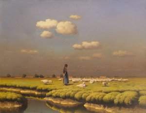 Paisaje con Oca (óleo sobre lienzo)