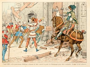 Ilustración del libro “Juana de Arco” de Théodore Cahu e ilustrado por Paul De Sémant (1855-1915): El 7 de mayo de Paul de Semant