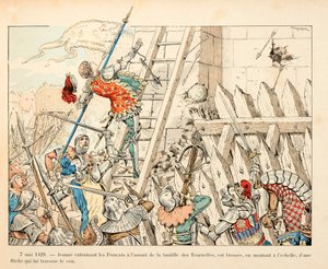 Ilustración tomada del libro “Juana de Arco” de Theodore Cahu e ilustrada por Paul De Semant (1855-1915): 7 de mayo de Paul de Semant