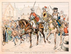 Ilustración tomada del libro “Juana de Arco” de Théodore Cahu e ilustrada por Paul De Sémant (1855-1915): El 25 de febrero de Paul de Semant