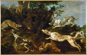 Caza del jabalí de Paul de Vos