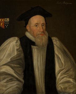 Retrato de John Bridgeman, obispo de Chester (1577-1652), c.1597-1621 (óleo sobre lienzo) de Paul van (attr.to) Somer