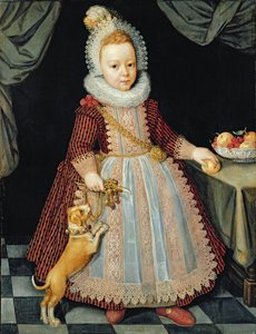 Retrato de un Niño con un Sonajero de Paul van Somer