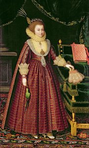Retrato de una Dama, Posiblemente Elizabeth, Condesa de Kellie, c.1619-20 de Paul van Somer