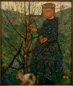 Niño con conejo de Paula Modersohn Becker