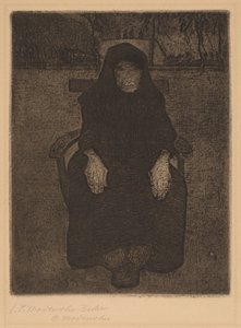 Anciana sentada de Paula Modersohn Becker