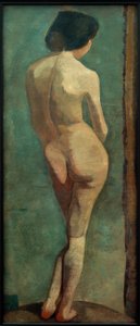 Desnudo femenino de pie de espaldas