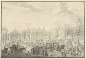 Llegada del príncipe Guillermo V a La Haya, 10 de noviembre de 1762 de Paulus Constantijn la Fargue (possibly)