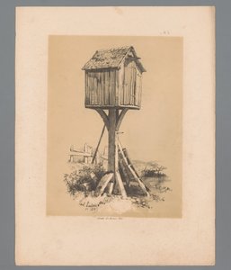 paisaje con palomar Rostros pintorescos de Paulus Lauters (título de la serie) Etrennes pittoresques pour 1839, par Lauters (título de la serie) de Paulus Lauters