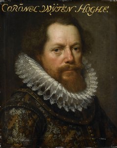 Retrato de Anthonie van Utenhove, Lord van Rijnesteyn, Coronel del Ejército y Gobernador de Ostende de Paulus Moreelse (workshop of)