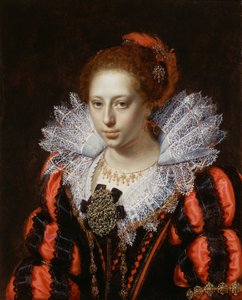 Retrato de una joven dama de Paulus Moreelse