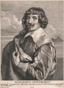 Gerardus Honthorst, Comitis Pictor Humanarum Figurarum Majoru de Paulus Pontius