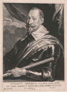 Gustavus Adolphus D.G.Rex Svec.Goth; et Vand, Magnus Princeps Finlandiæ Dux, Etc. de Paulus Pontius
