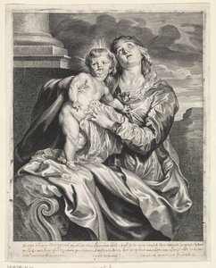María con el Niño Jesús de Paulus Pontius
