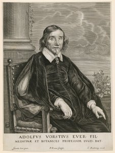 Retrato de Adolph Vorst, profesor en Leiden de Paulus Pontius