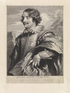 Retrato del grabador Paulus Pontius de Paulus Pontius