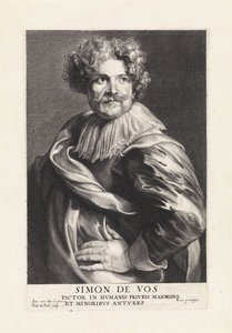 Retrato del pintor Simón de Vos de Paulus Pontius
