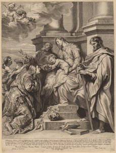 Santa Rosalía Coronada por el Niño Jesús