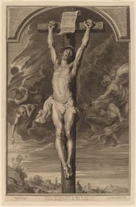 Cristo en la cruz de Paulus Pontius, after Sir Peter Paul Rubens