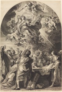 La Asunción de la Virgen de Paulus Pontius, after Sir Peter Paul Rubens