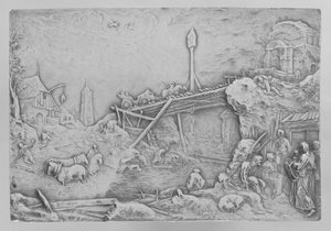 paisaje del río Rivierlandschap de Paulus Willemsz. van Vianen