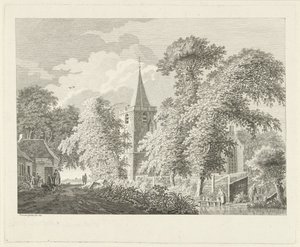 Vista del pueblo en Maartensdijk, 1753